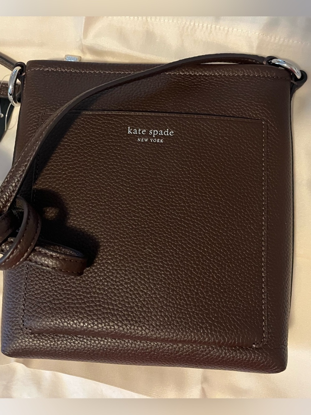 NWT Kate Spade Ava Swingpack Crossbody Bag in Dark Chocolate Brown (Hot Fudge) - Picture 5 of 12